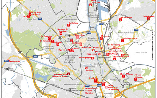 Kaart met onze wijkateliers