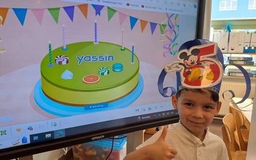 Yassin wordt 5 jaar. Hiep hiep hoera voor Yassin