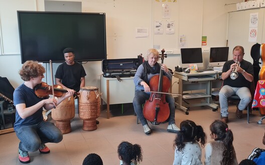 Symfonie orkest op bezoek