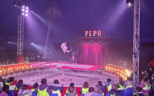 Naar het circus.