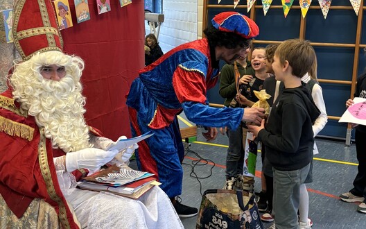 Sinterklaas op bezoek