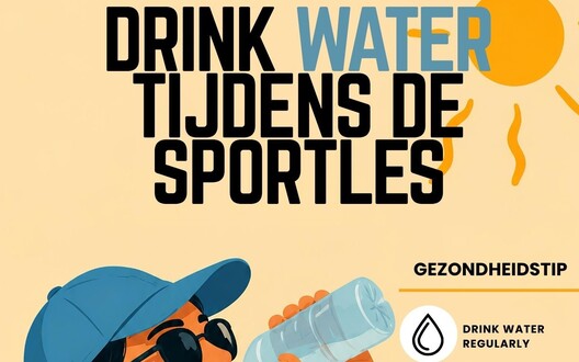 affiche drink meer water