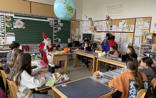 de Sint in de klas