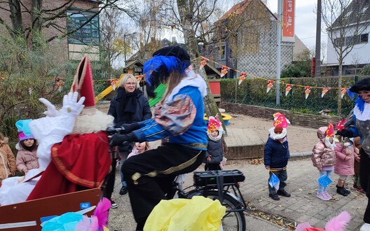 Met de bakfiets...