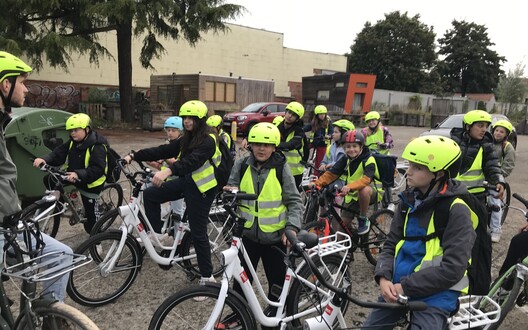 groep fietsers