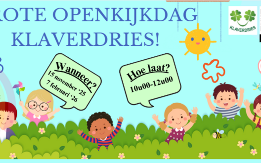 uitnodiging kleuterkijkdag op 15 november 2025 en 7 februari 2026 van 10u tot 12u