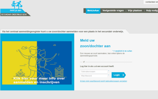 inschrijving en aanmelden Middelbare school