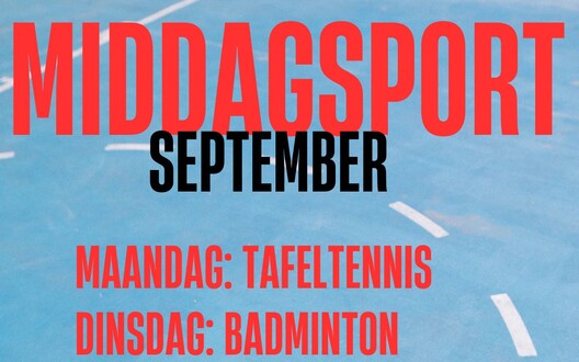 Middagsport september: sport en plezier tijdens de middagpauze
