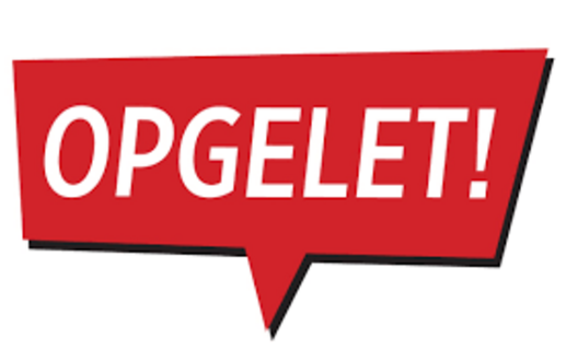 opgelet 