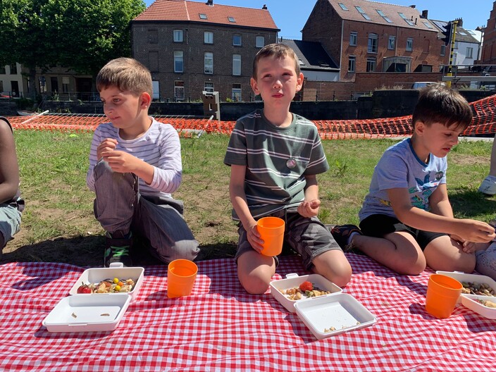 Picknicken in het Baudelopark