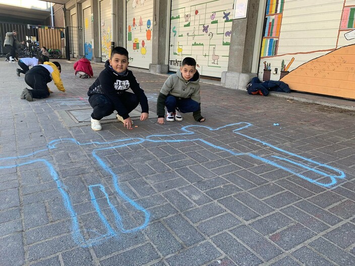 Keith Haring op de speelplaats