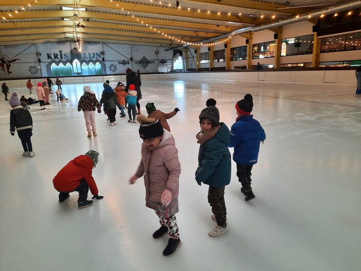 kinderen op het ijs