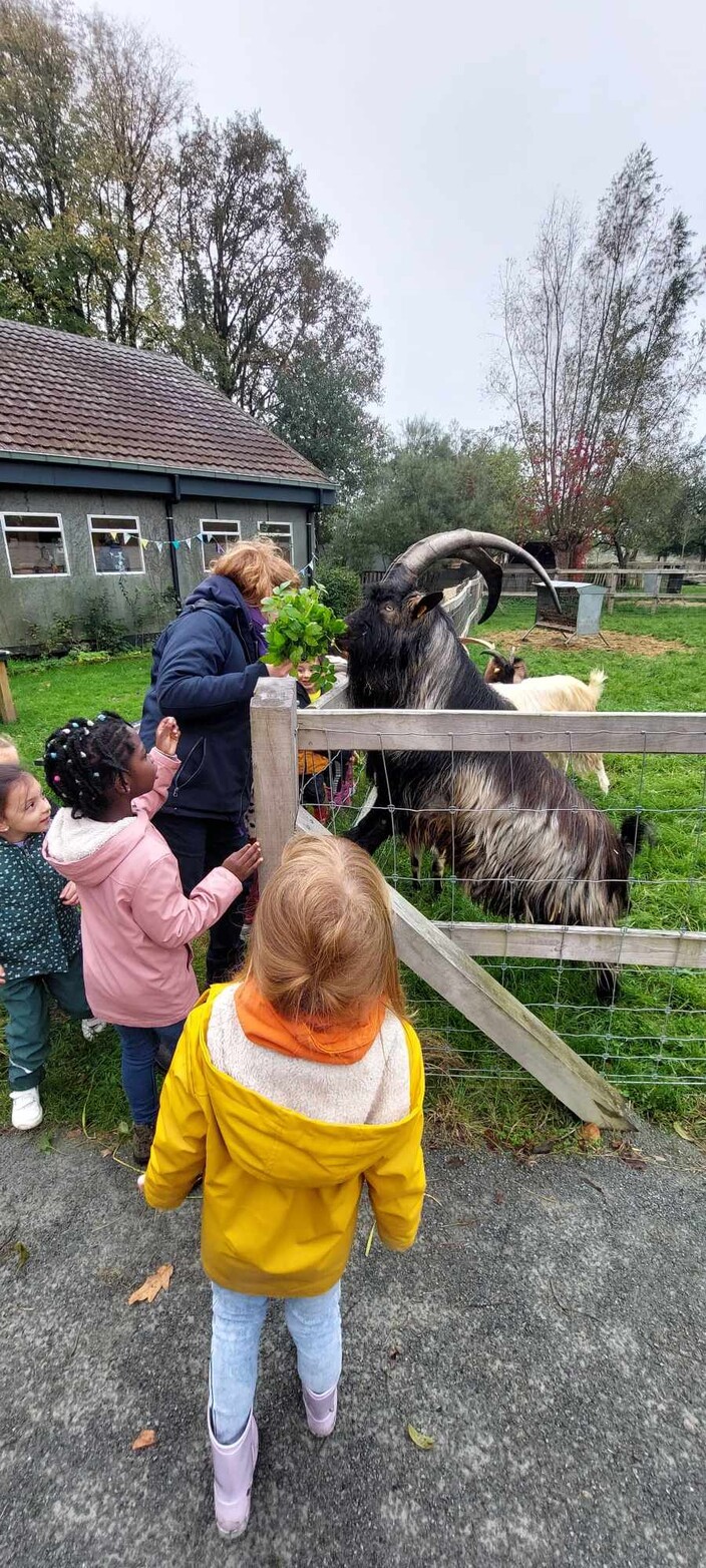 De bok had grote honger...