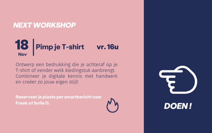 Next workshop @ De Wingerd
