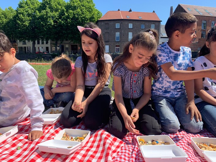 Picknicken in het Baudelopark