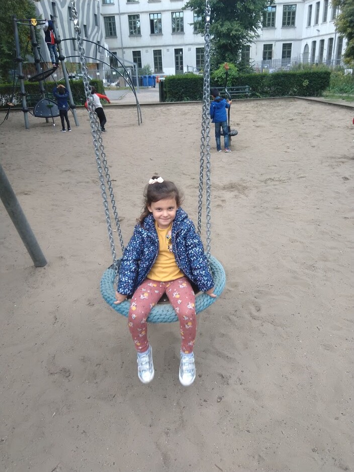 Spelen in het park