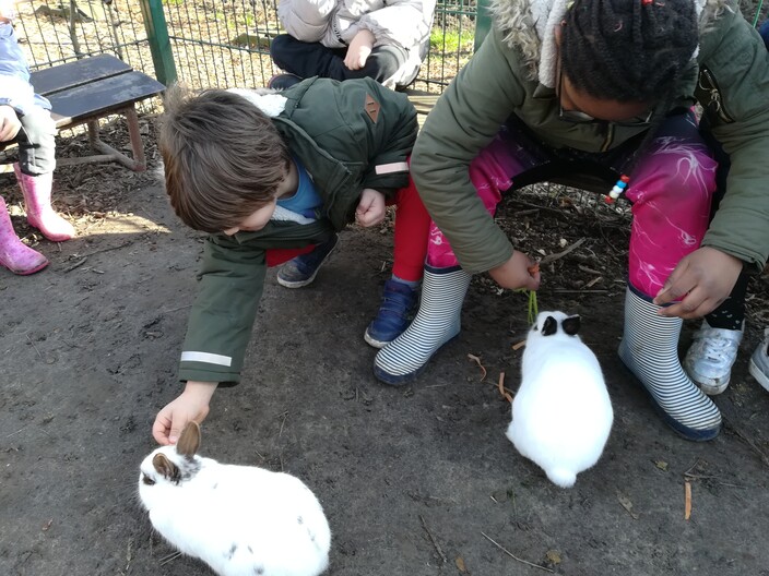 Naar de boerderij