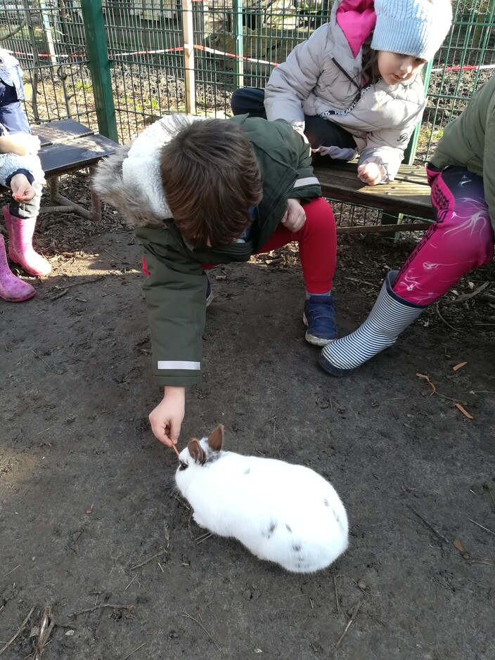 Naar de boerderij