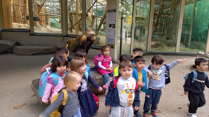 op stap in de dierentuin!