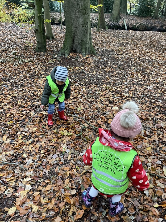 Samen naar het bos