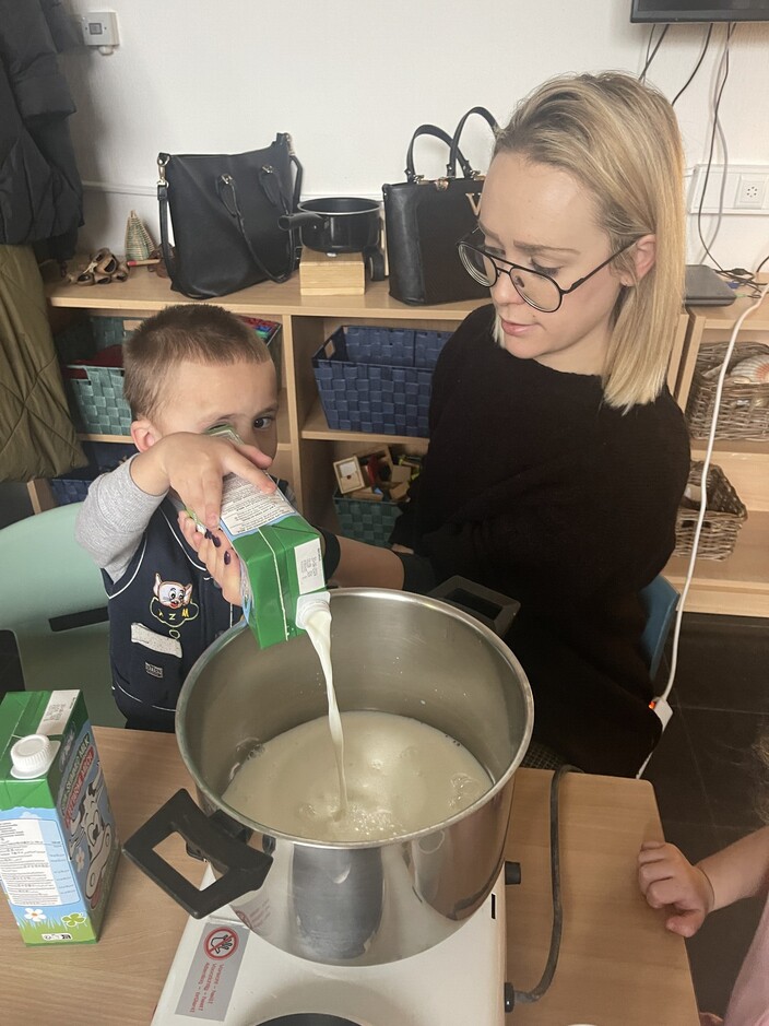 Wij maken pudding met speculoos