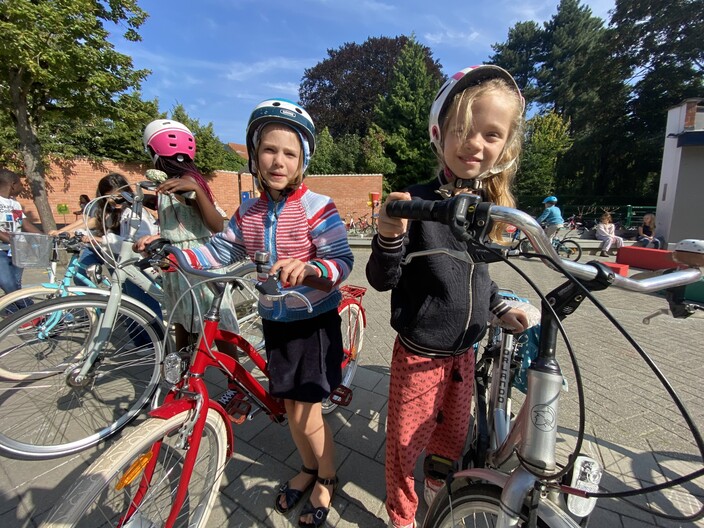 kinderen fietsen 