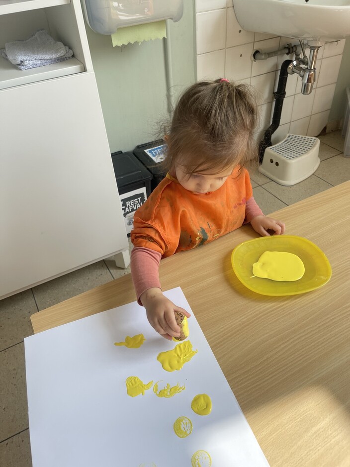 Stempelen van ons ouderdagcadeau