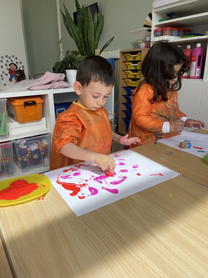 Stempelen van ons ouderdagcadeau