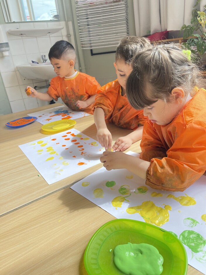 Stempelen van ons ouderdagcadeau