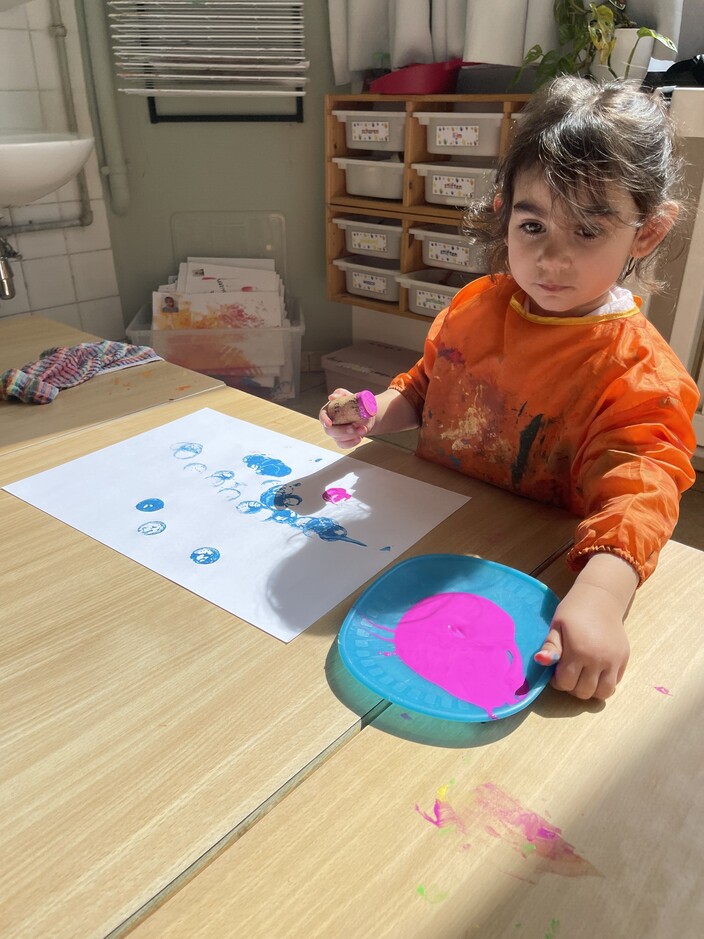 Stempelen van ons ouderdagcadeau