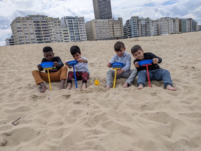 we maken onze eigen gocar op het strand