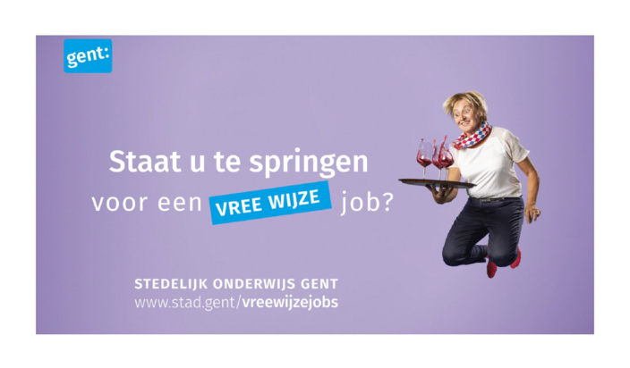Vree wijze jobs in het onderwijs Gent