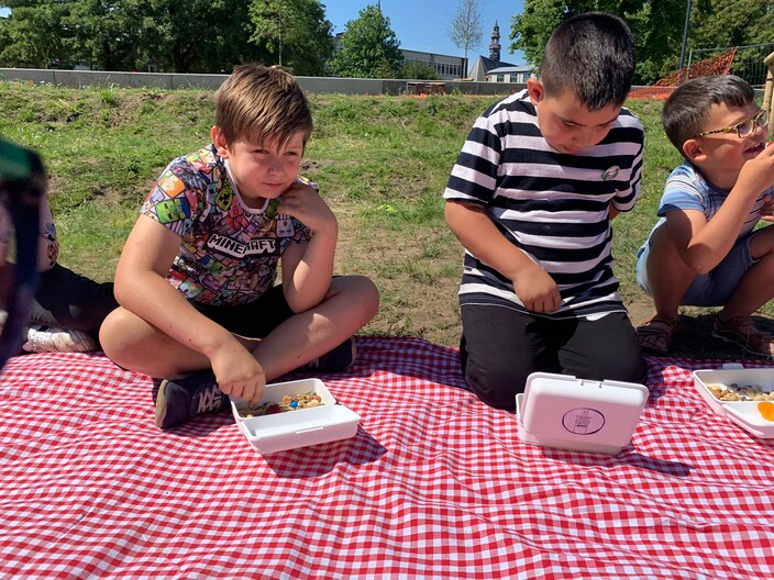 Picknicken in het Baudelopark