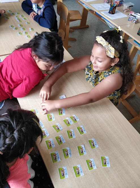 memory begrijpend lezen met Dikra, Gabriela en Desislava